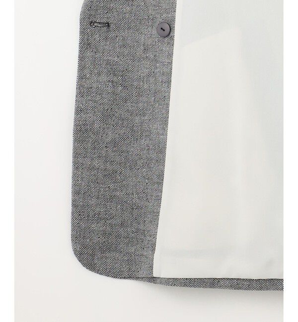 自由区「【洗える】ライトネップツイルジャケット コート」|テーラードジャケット|