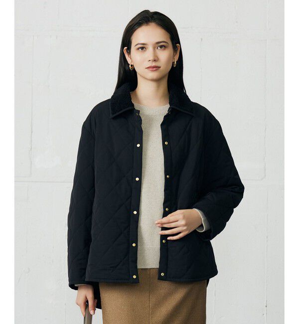 自由区「キルト アウター」|ダウン|ブラック