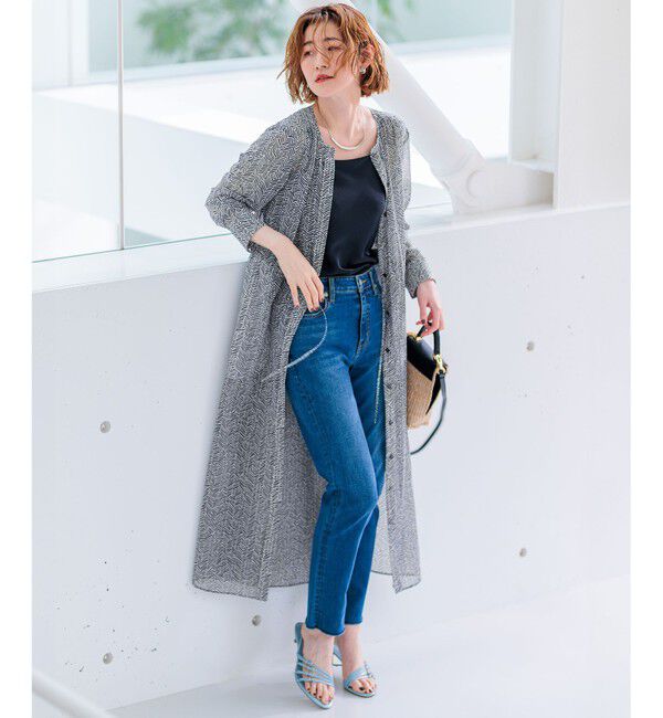 23区「【SLOW/洗える】SLOW DENIM タイトストレート デニム」|デニム|