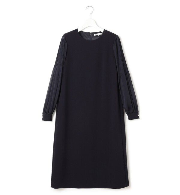 23区「【セットアップ対応】トリアセダブルジョーゼット シフォンスリーブ ワンピース」|ワンピース|