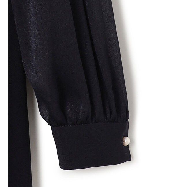 23区「【セットアップ対応】トリアセダブルジョーゼット シフォンスリーブ ワンピース」|ワンピース|