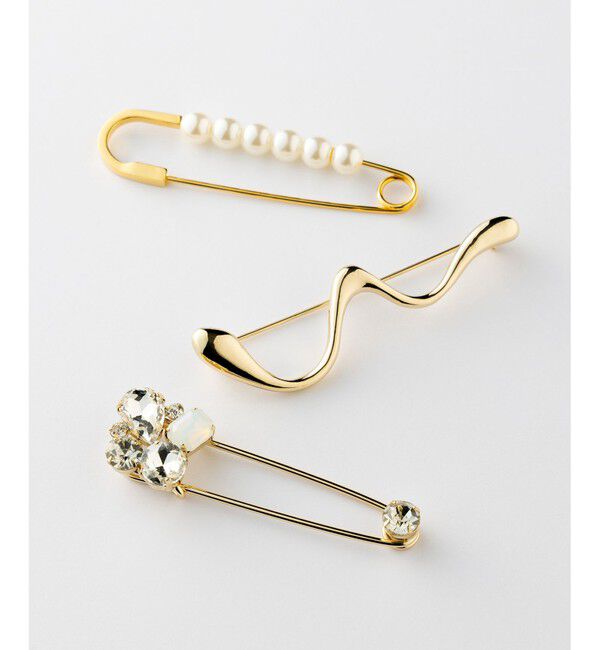 23区「ニュアンス ライン ブローチ」|ブローチ・コサージュ|