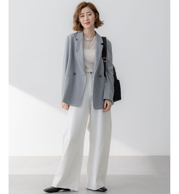 23区「【Oggi3月号掲載/セットアップ対応】 ライトクロス ジャケット」|テーラードジャケット|