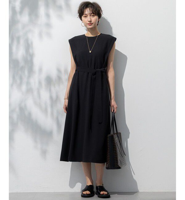 23区「【吸水速乾/UVカット/接触冷感/洗える】ストレッチジョーゼット ワンピース」|ワンピース|