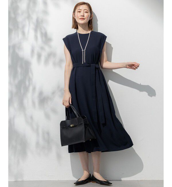 23区「【吸水速乾/UVカット/接触冷感/洗える】ストレッチジョーゼット ワンピース」|ワンピース|