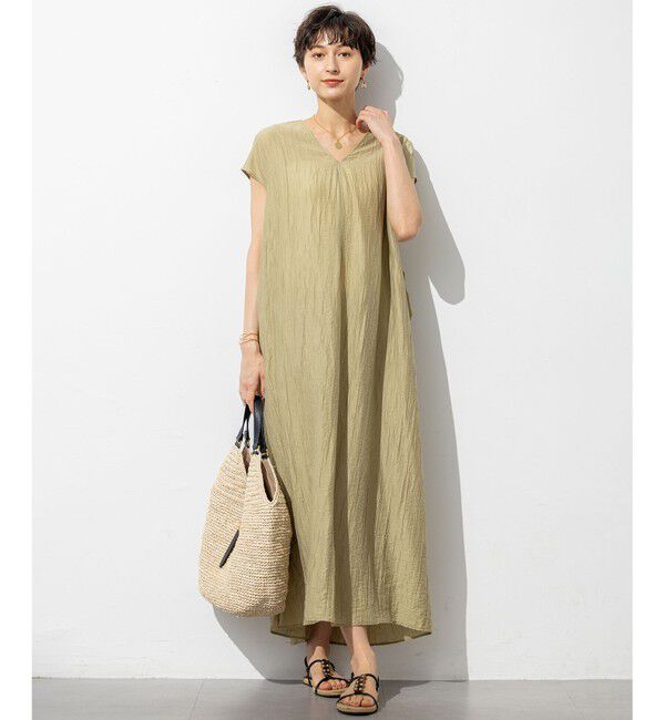 23区「【SLOW/一部店舗限定】ナチュラルピケワッシャー ワンピース」|ワンピース|