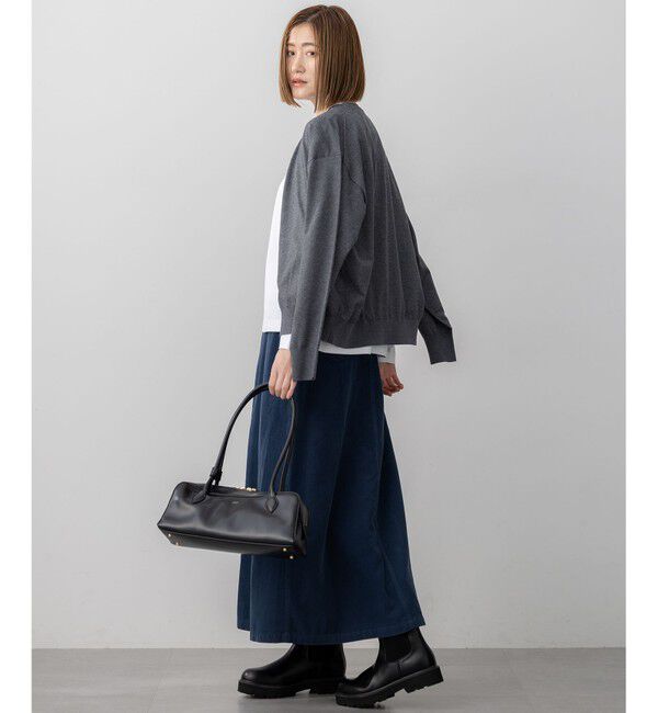 23区「【洗える】オータムシャイニー ニット ブルゾン」|ブルゾン・スタジャン|