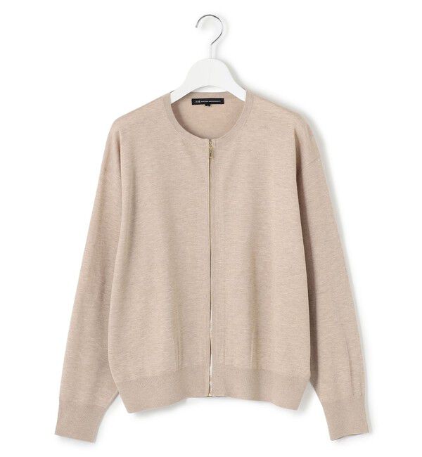 23区「【洗える】オータムシャイニー ニット ブルゾン」|ブルゾン・スタジャン|