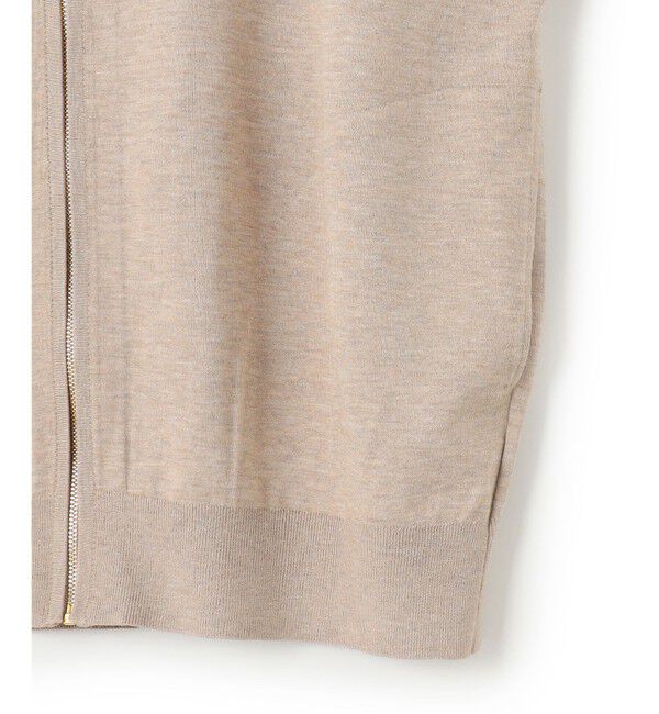 23区「【洗える】オータムシャイニー ニット ブルゾン」|ブルゾン・スタジャン|