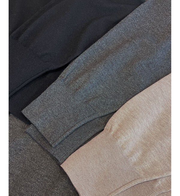 23区「【洗える】オータムシャイニー ニット ブルゾン」|ブルゾン・スタジャン|