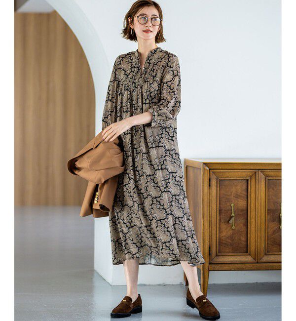 23区「【洗える】Ratti ヴィンテージペイズリープリント ワンピース」|ワンピース|