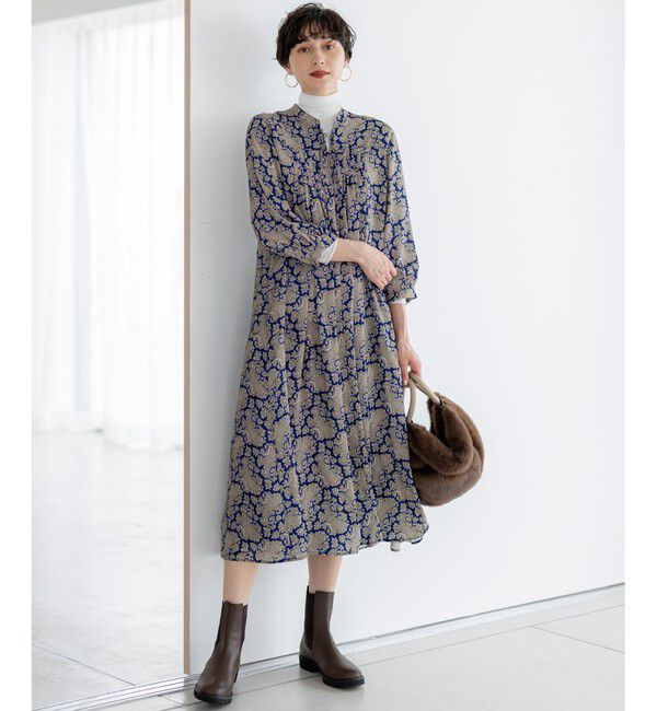 23区「【洗える】Ratti ヴィンテージペイズリープリント ワンピース」|ワンピース|
