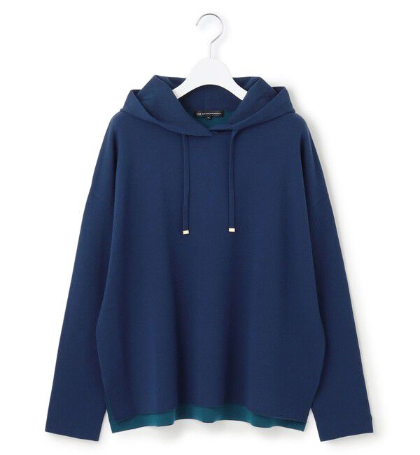 23区「【洗える】ダブルフェイスニット パーカー」|パーカー|