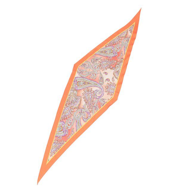 23区「Erica ペイズリー柄 ダイヤ スカーフ」|バンダナ・スカーフ|