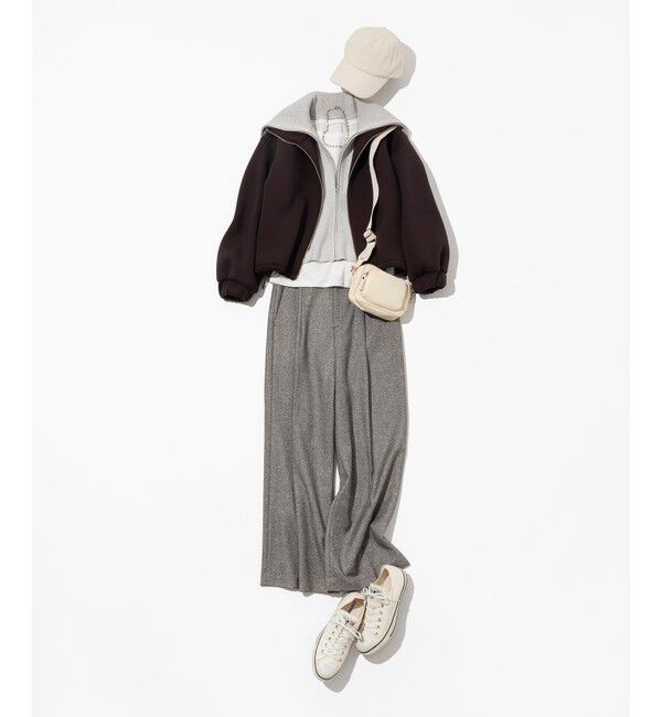 23区「ラメミックスツイード タック ワイド パンツ」|その他|