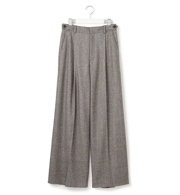 23区「ラメミックスツイード タック ワイド パンツ」|その他|