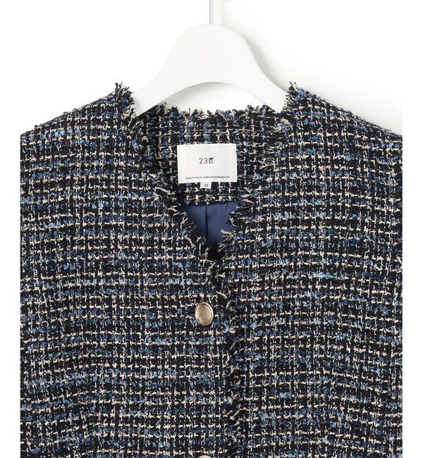 23区「GIOLICAツイード フォルム ジレ」|その他|