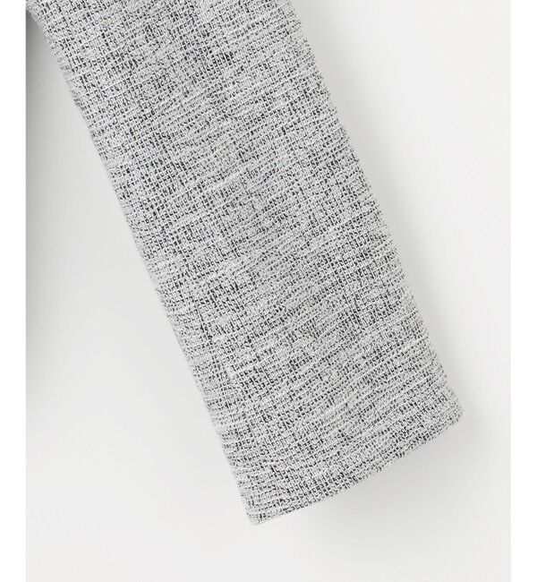 ANY SIS「ミニライトボーダー ノーカラージャケット」|ノーカラージャケット|