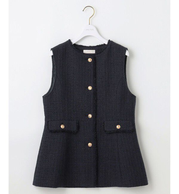ANY SIS「ファンシーツイードペプラム ジレ」|その他|
