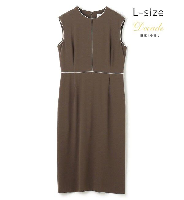BEIGE,「【L-size】CINDY / クルーネックドレス」|ワンピース|Mocha&times;Ecru