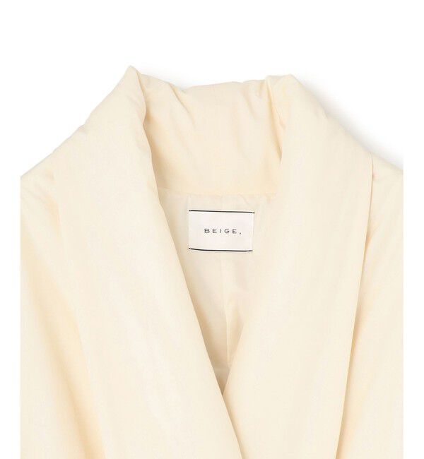 BEIGE,「【洗える】PINS / 中綿ロングコート」|ダウン|