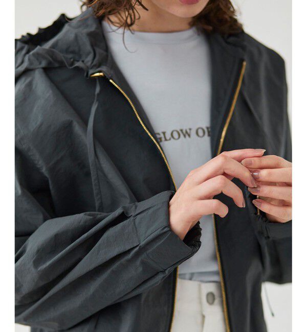 BEIGE,「【洗える・Precious 4月号掲載】GAURA / シアーパーカーブルゾン」|ブルゾン・スタジャン|