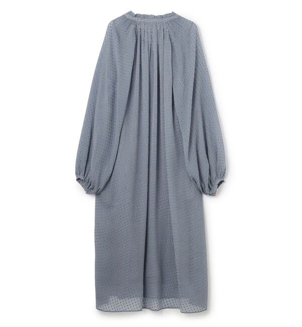 BEIGE,「CALLERRY / シルク混ドットギャザーワンピース」|ワンピース|