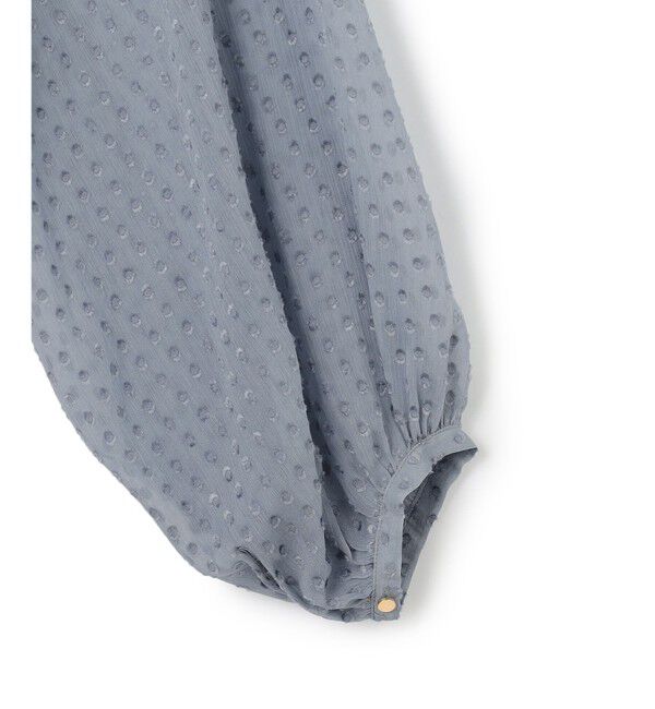 BEIGE,「CALLERRY / シルク混ドットギャザーワンピース」|ワンピース|