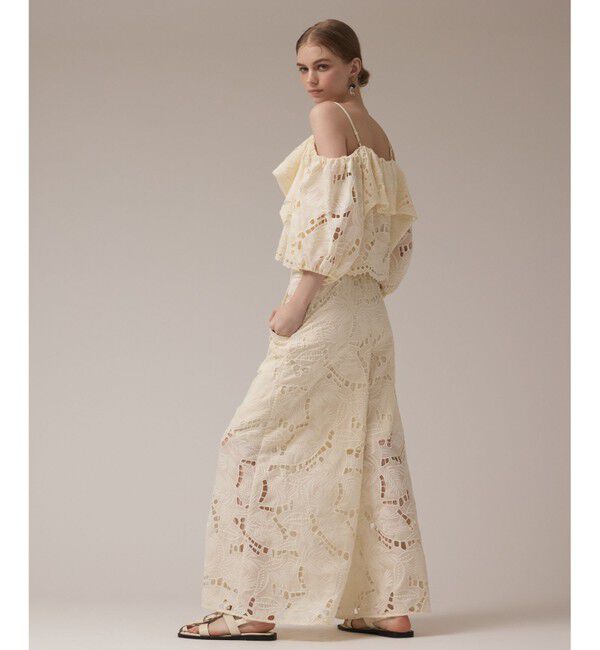 GRACE CONTINENTAL「カットワークバギーパンツ」|その他|