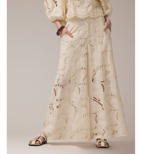 GRACE CONTINENTAL「カットワークバギーパンツ」|その他|