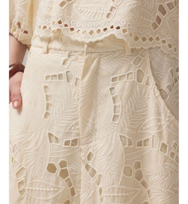 GRACE CONTINENTAL「カットワークバギーパンツ」|その他|