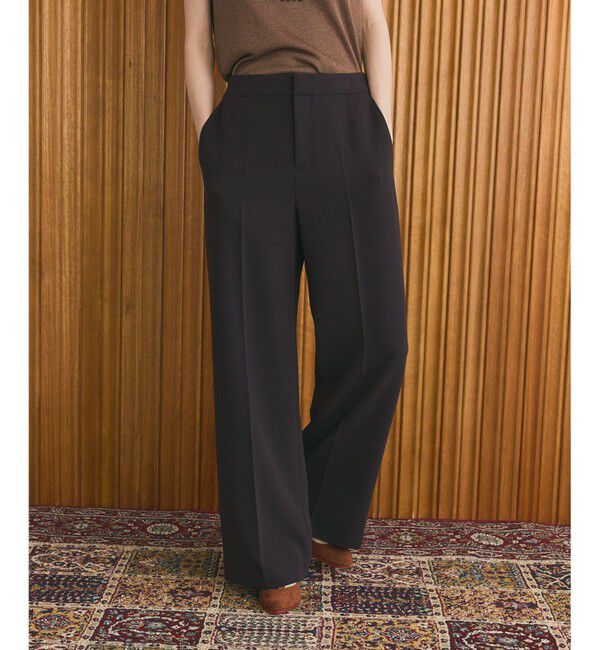 Grace Class「ダブルクロスストレートパンツ」|その他|ブラウン