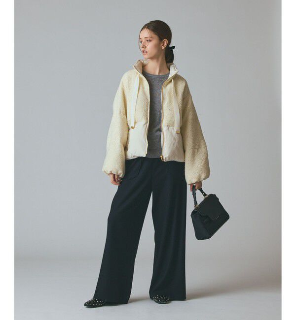 Grace Class「ツイードコンビパフィーブルゾン」|ブルゾン・スタジャン|