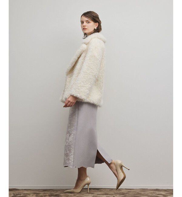 GRACE CONTINENTAL「フェイクファーPコート」|ピーコート|