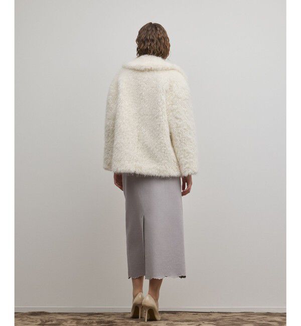 GRACE CONTINENTAL「フェイクファーPコート」|ピーコート|