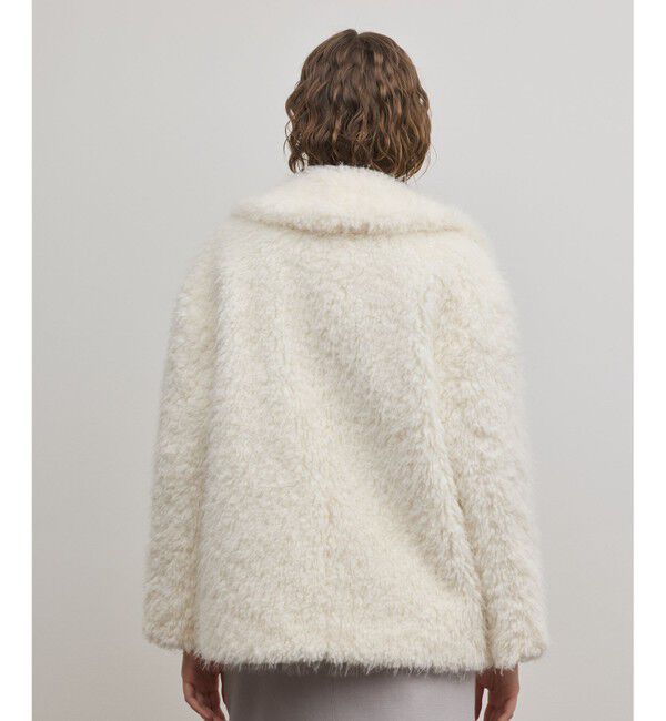 GRACE CONTINENTAL「フェイクファーPコート」|ピーコート|