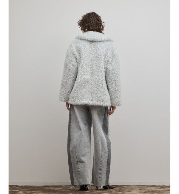 GRACE CONTINENTAL「フェイクファーPコート」|ピーコート|