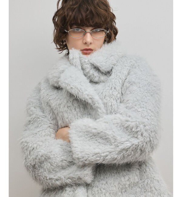 GRACE CONTINENTAL「フェイクファーPコート」|ピーコート|