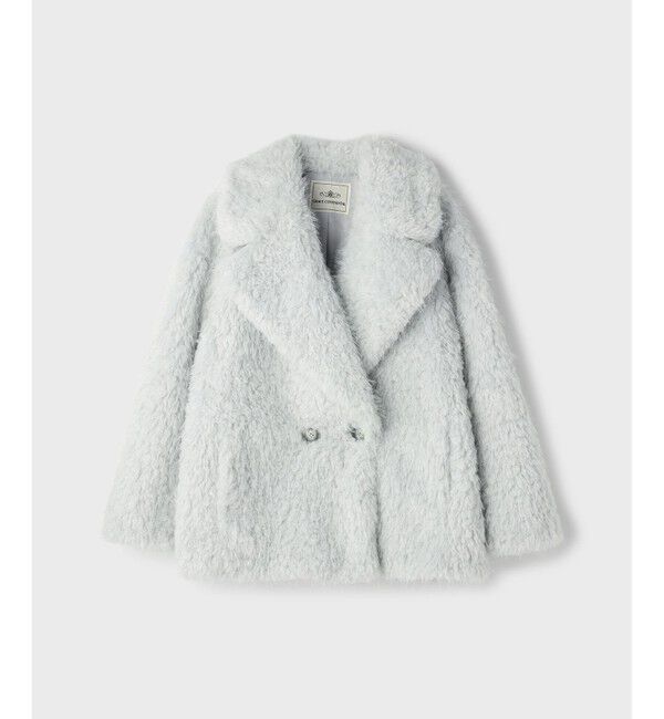 GRACE CONTINENTAL「フェイクファーPコート」|ピーコート|