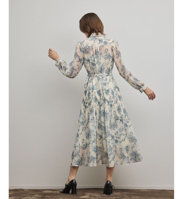 Diagram「フラワープリントプリーツワンピース」|ワンピース|