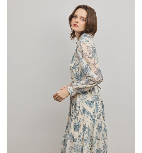 Diagram「フラワープリントプリーツワンピース」|ワンピース|