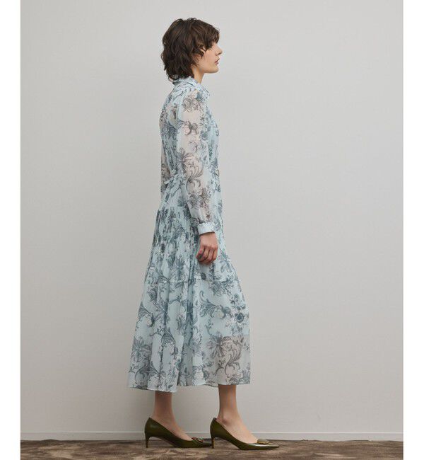 Diagram「フラワープリントプリーツワンピース」|ワンピース|