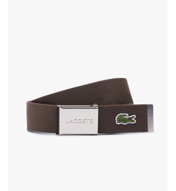 LACOSTE「『Made in France』 L.12.12 布ベルト」|ベルト|サンドベージュ