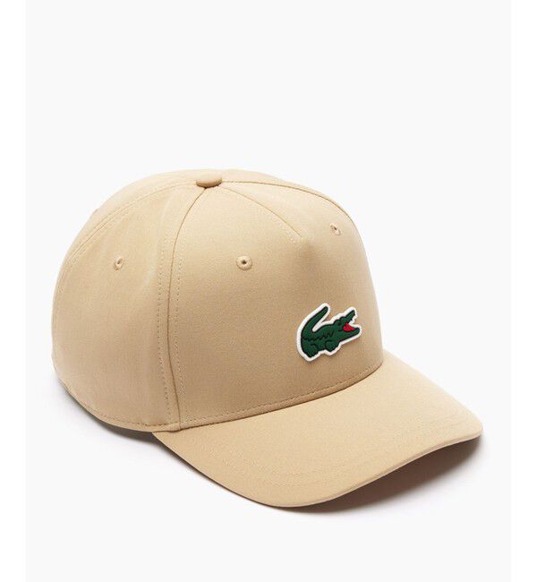 LACOSTE「ワンポイント 耐水ゴルフキャップ」|キャップ・キャスケット|ベージュ