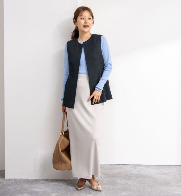 NOLLEY'S「《セットアップ対応》バーズアイペプラムジレ」|ベスト・ジレ|