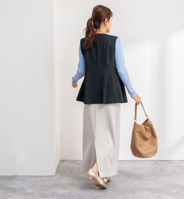 NOLLEY'S「《セットアップ対応》バーズアイペプラムジレ」|ベスト・ジレ|