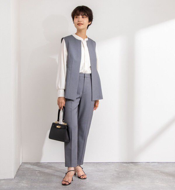 NOLLEY'S「《セットアップ対応》バーズアイペプラムジレ」|ベスト・ジレ|