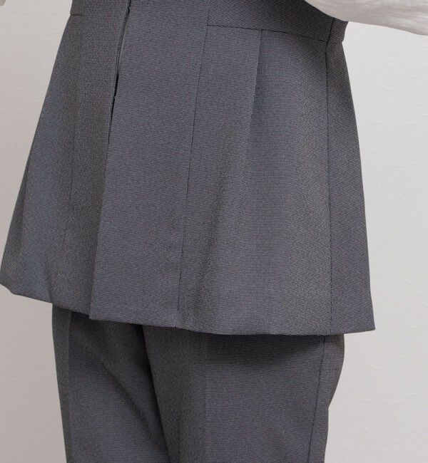 NOLLEY'S「《セットアップ対応》バーズアイペプラムジレ」|ベスト・ジレ|