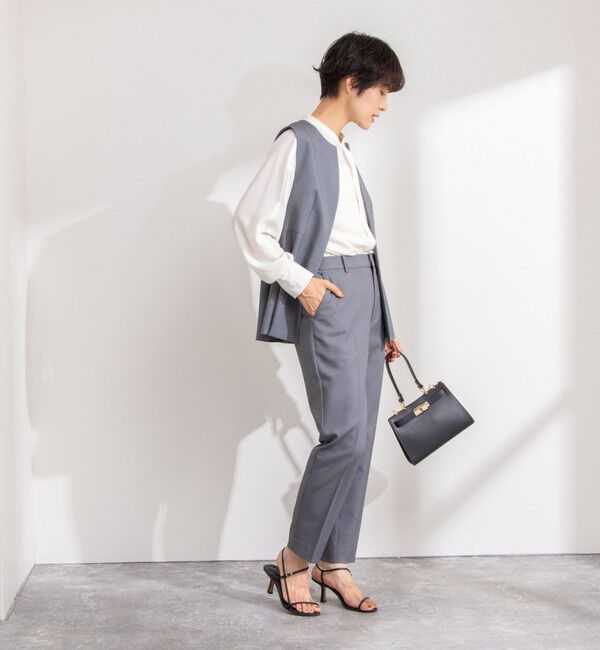 NOLLEY'S「《セットアップ対応》バーズアイペプラムジレ」|ベスト・ジレ|