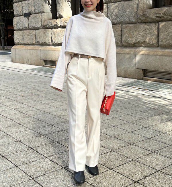 NOLLEY'S「ウォッシャブルウール調愛されイージーワイドパンツ」|その他|